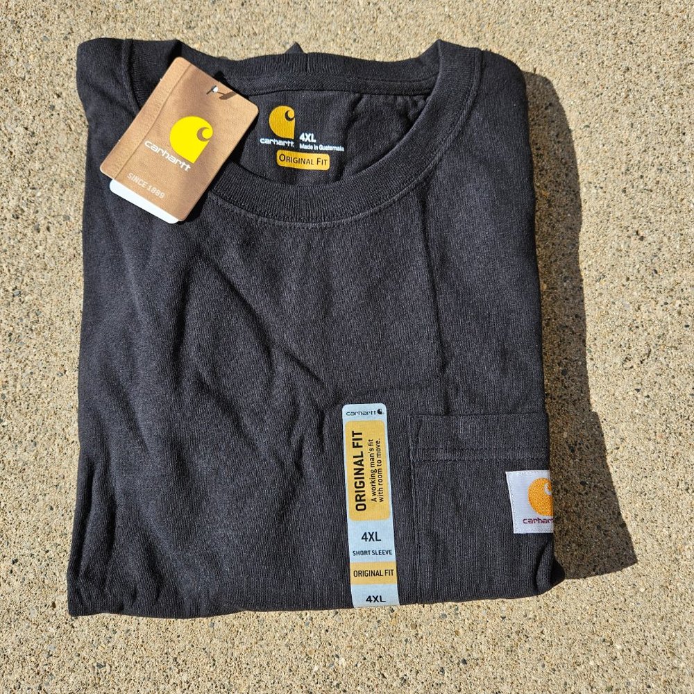 CARHARTT T SHIRT BLACK 4XL ORIGINAL FIT NWT